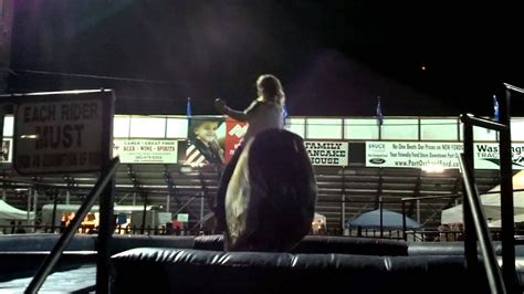 Katie Riding Bull At Kitsap Fair Youtube