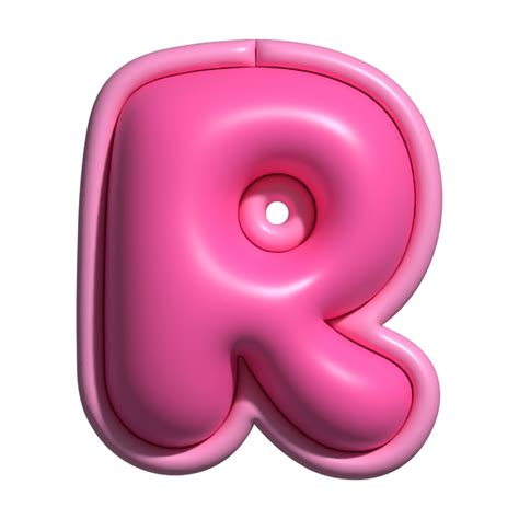 Letter R Pink Alphabet Glossy 39247566 Png