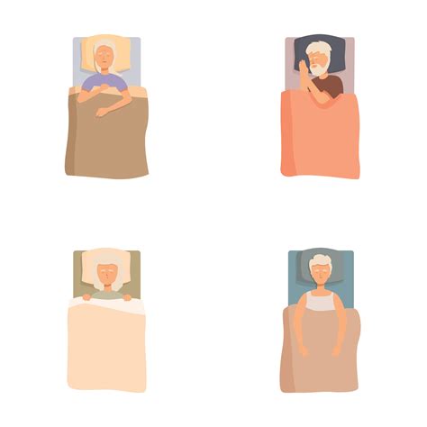 Illustrations of people sleeping in different positions 46100086 Vector ...