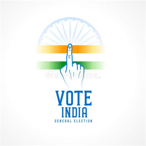 Vote for India General Election Background Celebrate Democracy Stock Vector - Illustration of ...