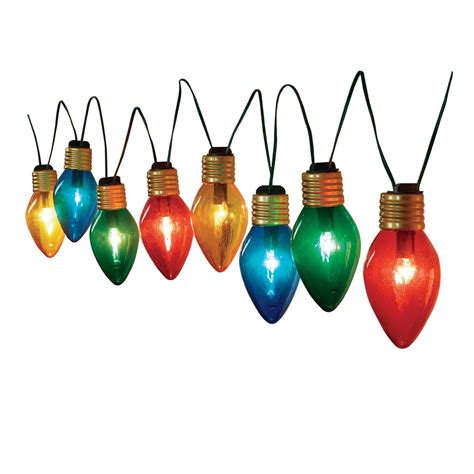 Holiday Time 8′ Jumbo C7 Christmas Lights, Multicolor, 8 Count