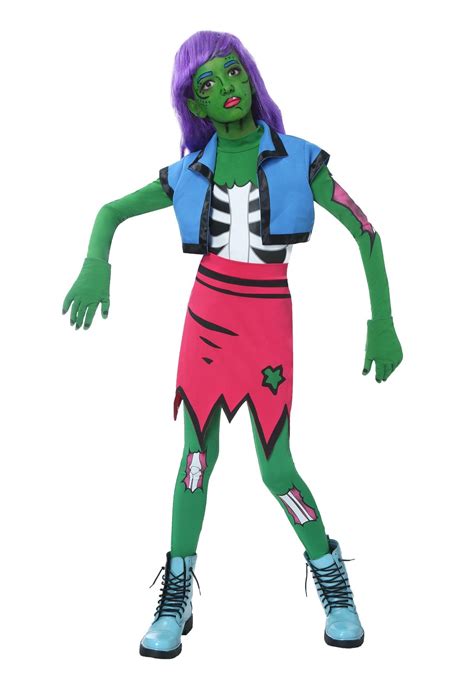 Girls Pop Art Zombie Costume Small Click On The Image For