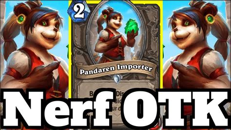 NERFED Pandaren Importer Shadowstep OTK Combo Hearthstone YouTube