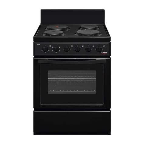 Univa 84l 4 Plate Stove Black U106cb Cookers Ovens And Stoves