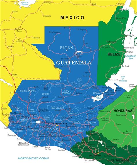 Guatemala Political Map