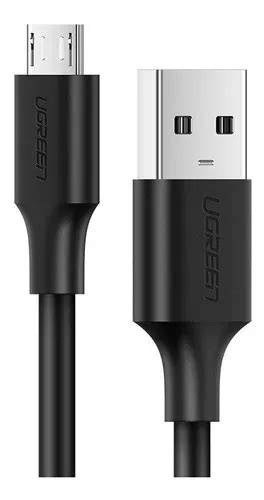 Ugreen Cable Micro Usb Carga Rapida Android Usb Flexible Color Negro