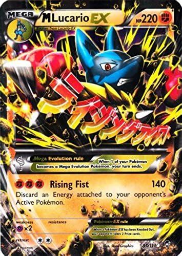 Amazon M Mega Lucario 55 111 Pokemon Card XY Furious Fists