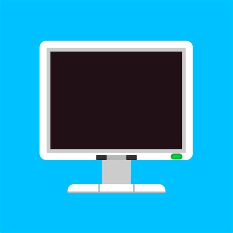 Icono De Vector De Monitor Pantalla Computadora Vector Premium