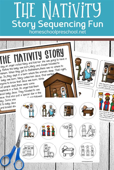 Printable Nativity Story Sequencing