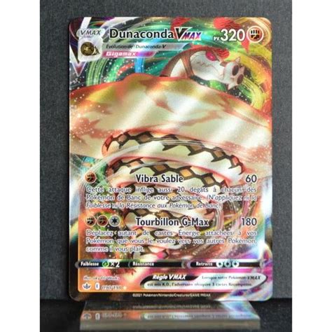 Carte Pokémon Dunaconda VMAX 320 PV 090 198 EB06 Règne de Glace NEUF