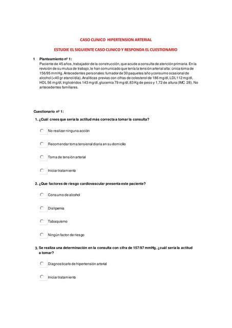 Caso Clínico Hipertensión Arterial ROSA MAMANI uDocz