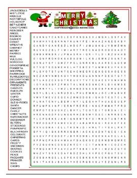 Big Christmas Word Search Words By Scorton Creek Publishing