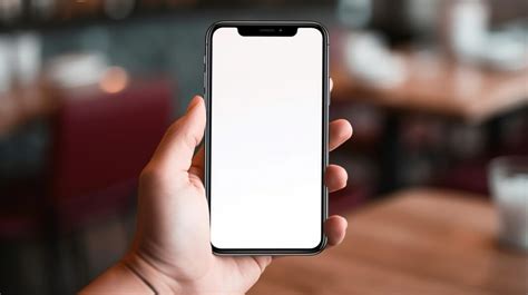 Download Person Holding Iphone With Blank Screen Mockups Online Creative Fabrica