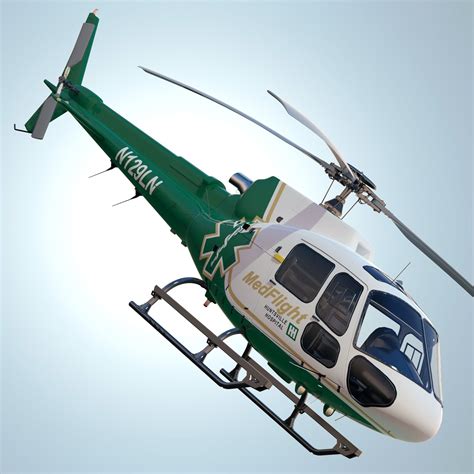 Eurocopter As Medflight Modelo D Obj Fbx C D Max Ds