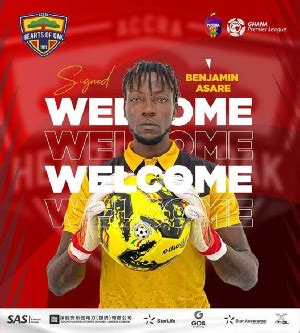 Official Goalkeeper Benjamin Asare Joins Accra Hearts Of Oak