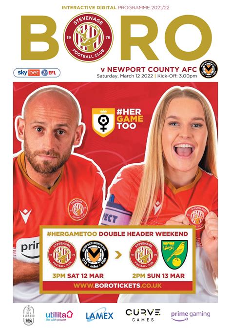 Stevenage Fc V Newport County Afc By Hashtag Digital Media Issuu