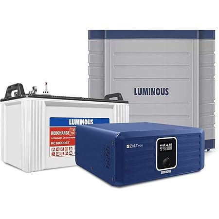 Luminous Inverter Battery Combo With Trolley Zolt Pure Sine