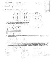 Fall Final Key Pdf Ce Fall Final Exam Sectioni Page Of