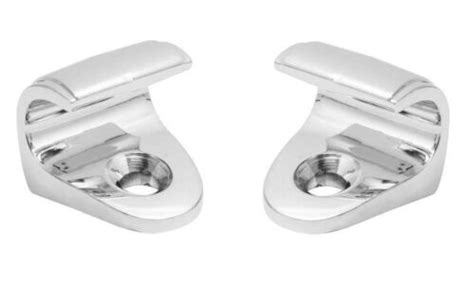 Chevy Convertible Sun Visor Sunvisor Chrome Hooks Pair Ebay