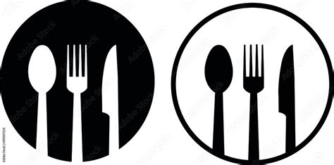 Food icon vector isolated on white background. Food silhouette icon for ...