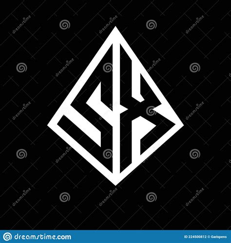 SX Logo Letters Monogram With Prisma Shape Design Template Stock Vector