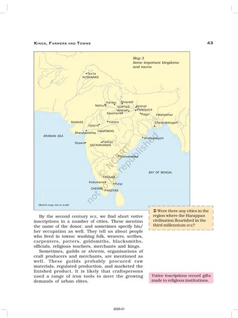 Kings Farmers And Towns Ncert Book Of Class Themes In Indian