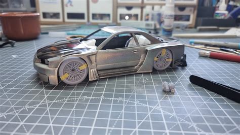 3D Printed WIDEBODY KIT FOR SKYLINE R34 TAMIYA 1 24 MODELKIT Made