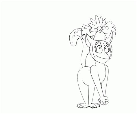 King Julien Coloring Pages