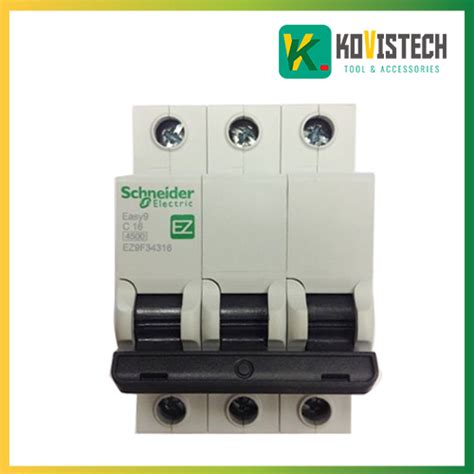 Aptomat 3p 16a Mcb Schneider Ez9f34316 Công Ty Tnhh Kovistech