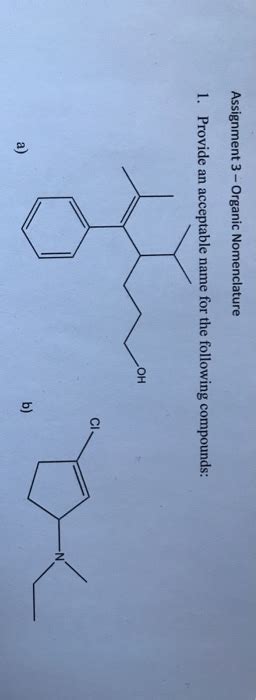 Organic Nomenclature 1 Chemsheets