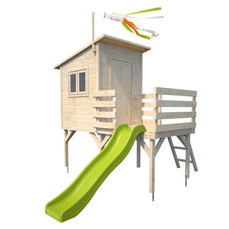 Cabane Avec Toboggan En Bois Sur Pilotis Portland Soulet