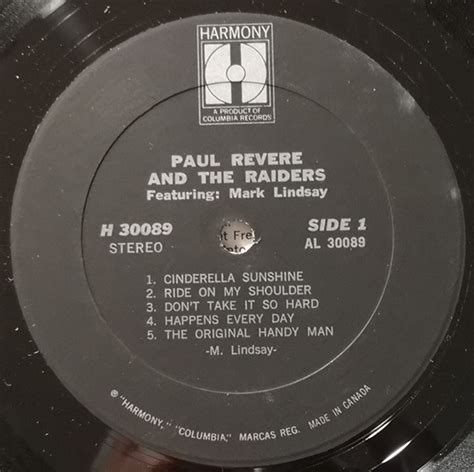 Paul Revere And The Raiders Featuring Mark Lindsay Vinyl Pursuit Inc