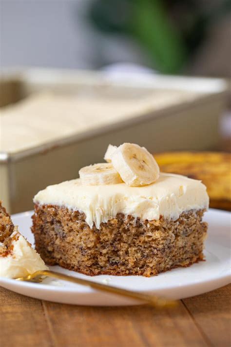 Easy Easy Banana Cake Recipe W Cream Cheese Frosting Dinner Then