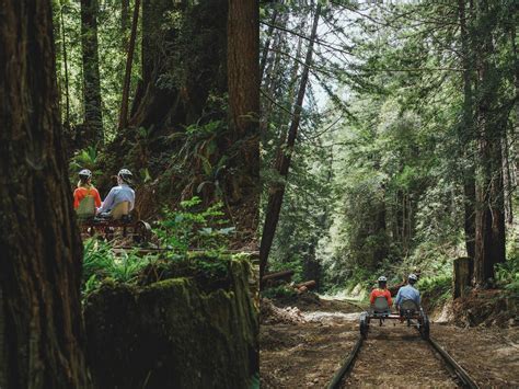 These Rail Bike Tours Let You Pedal Through The Redwood Forest In