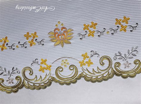 Scallop Edge Border Machine Embroidery Designs Set Of Single Sweden