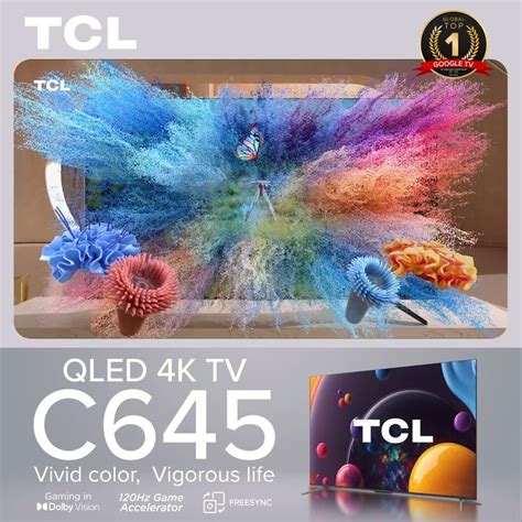 New Tcl C Qled K Google Tv Inch Wide Color Gamut Dolby