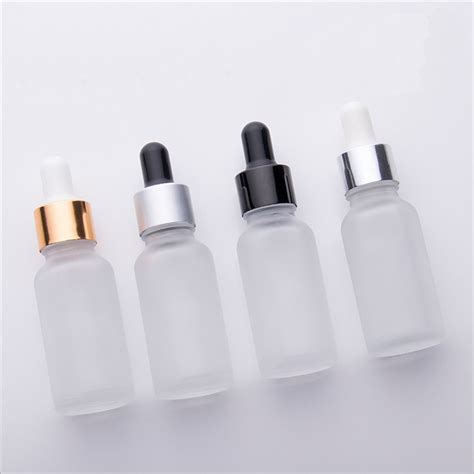 China 20ml Clear Frosted Electronic Cigarette Oil Glass Bottles E