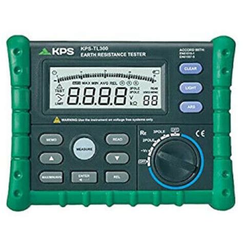 KPS TL300 Earth Ground Resistance Meter 200VAC 4kΩ 2 Pole 3 Pole