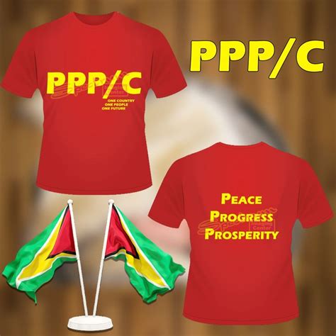 A T Shirt With The Words Ppp C On It And An Image Of A Flag