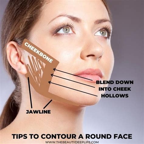 Is Your Face Round Learn How To Contour A Round Face To Look Thinner Using Contour Makeup We