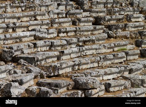 Kaunos Amphitheatre From Dalyan Turkey Stock Photo Alamy