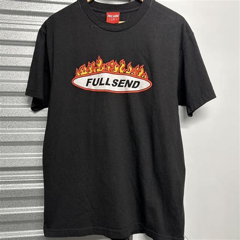 Full Send Nelk Boys Merch Flame Tee Clean graphic... - Depop