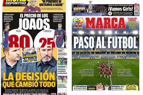 Las portadas de los periódicos deportivos este viernes 22 de septiembre