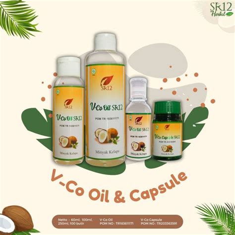 Virgin Coconut Oil Minyak Kelapa Murni SR12 VICO VCO Ruam Popok Biang