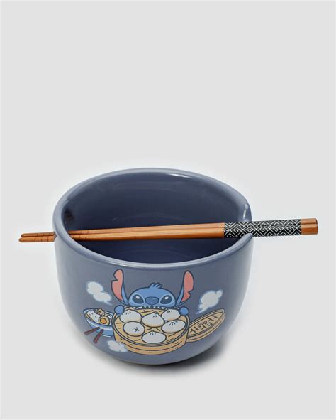 Riachuelo Bowl De Cer Mica Hashi Stitch Disney Ml Azul Fanlab