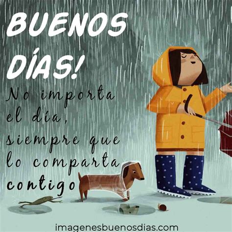 Im Genes De Buenos D As Con Lluvia Y Frases