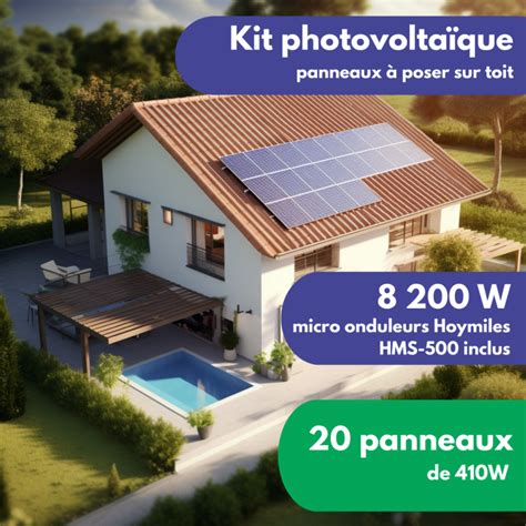 Kit Panneau Solaire Sur Toit Autoconsommation Kw Panneaux W