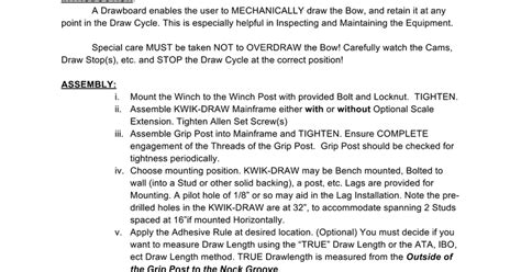 Kwik Draw Instruction Manual Google Docs