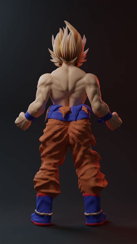 Goku 3d Sculpt Free 3d Model Cgtrader