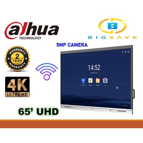 DAHUA 65 LCH65 MC410 B UHD LITE SERIES SMART INTERACTIVE WHITEBOARD